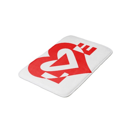 Cool Love Graphic, Red Badmat (Gekanteld)
