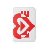 Cool Love Graphic, Red Badmat (Voorkant Verticaal)