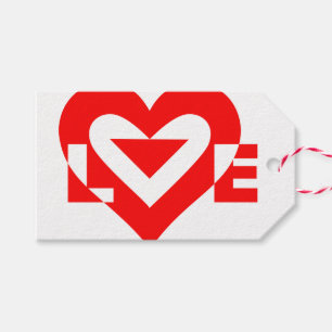 Cool Love Graphic, Red Cadeaulabel