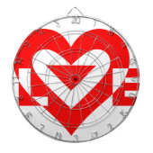 Cool Love Graphic, Red Dartbord (Voorkant)