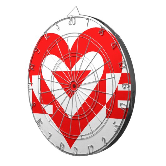 Cool Love Graphic, Red Dartbord (Voorkant Rechts)