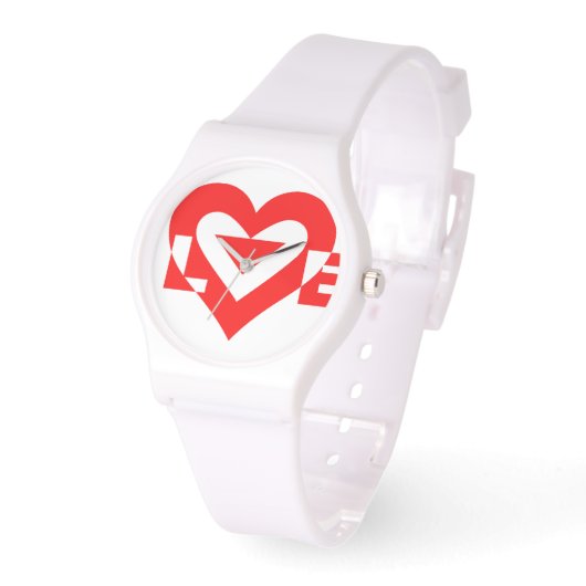 Cool Love Graphic, Red Horloge (Hoek)