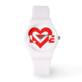 Cool Love Graphic, Red Horloge (Voorkant)