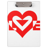 Cool Love Graphic, Red Klembord (Voorkant)