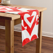 Cool Love Graphic, Red Korte Tafelloper (Voorbeeld)