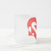 Cool Love Graphic, Red Matglas Koffiemok (Center)