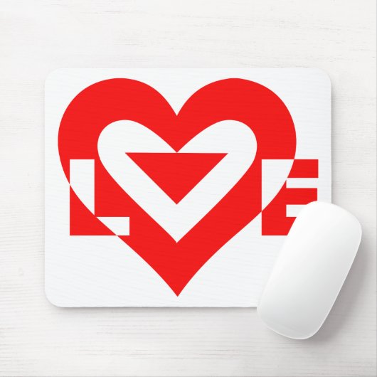 Cool Love Graphic, Red Muismat (Met muis)