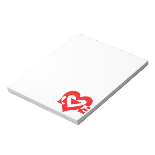 Cool Love Graphic, Red Notitieblok (Linkerzijde)