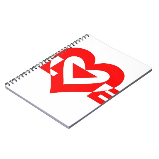 Cool Love Graphic, Red Notitieboek (Linkerzijde)