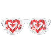 Cool Love Graphic, Red Retro Zonnebril (Voorkant)