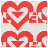 Cool Love Graphic, Red Stof (Close Up)