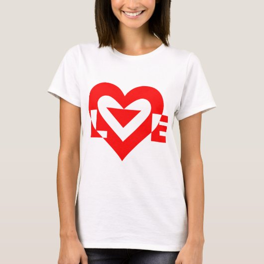 Cool Love Graphic, Red T-shirt (Voorkant)