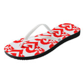 Cool Love Graphic, Red Teenslippers (Schuin)