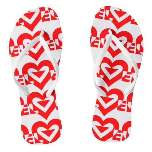 Cool Love Graphic, Red Teenslippers (Voetbed)