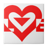 Cool Love Graphic, Red Tegeltje (Voorkant)