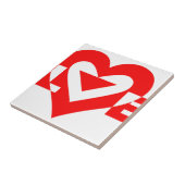 Cool Love Graphic, Red Tegeltje (Zijkant)