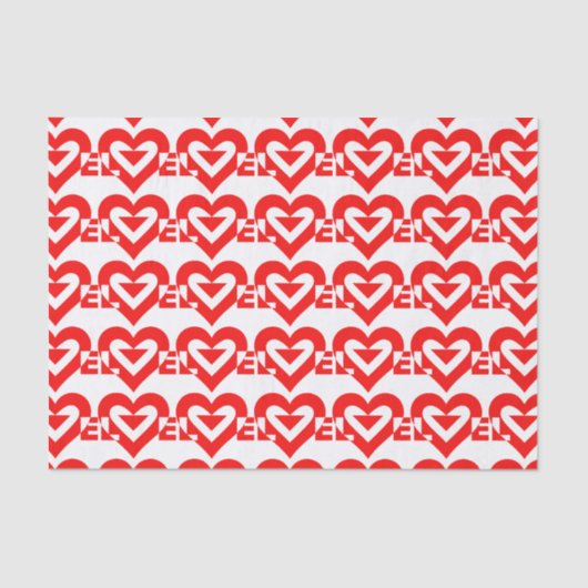 Cool Love Graphic, Red Tissuepapier (Voorkant)
