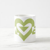 Cool Love Graphic, Sage Green Koffiemok (Center)