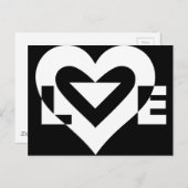 Cool Love Graphic, White Briefkaart (Voorkant / Achterkant)