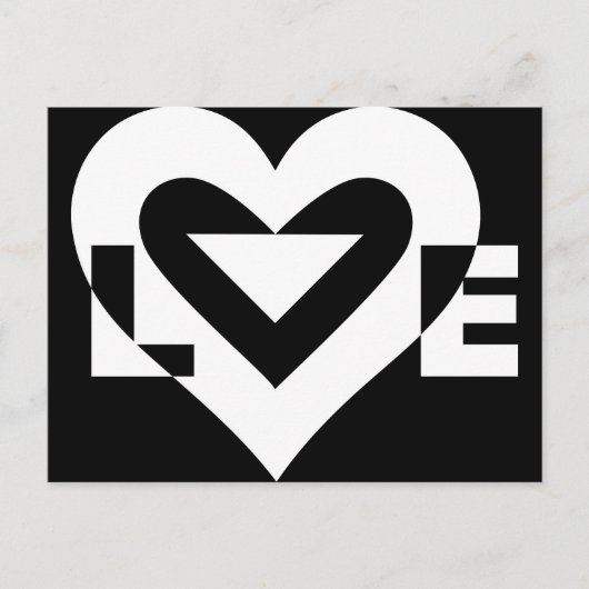 Cool Love Graphic, White Briefkaart (Voorkant)