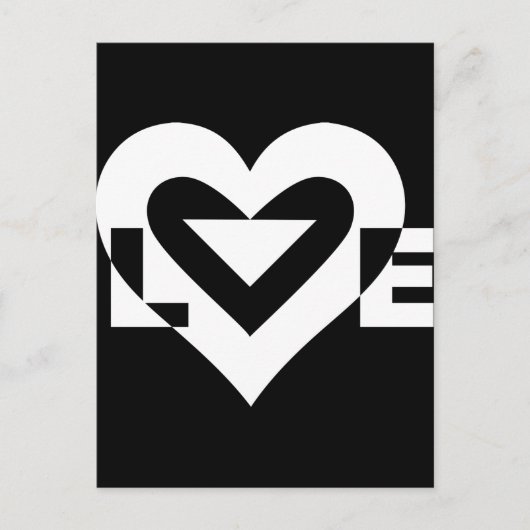 Cool Love Graphic, White Briefkaart (Voorkant)