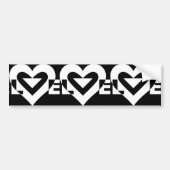 Cool Love Graphic, White Bumpersticker (Voorkant)