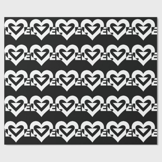 Cool Love Graphic, White Cadeaupapier (Vlak)