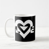 Cool Love Graphic, White Koffiemok (Links)