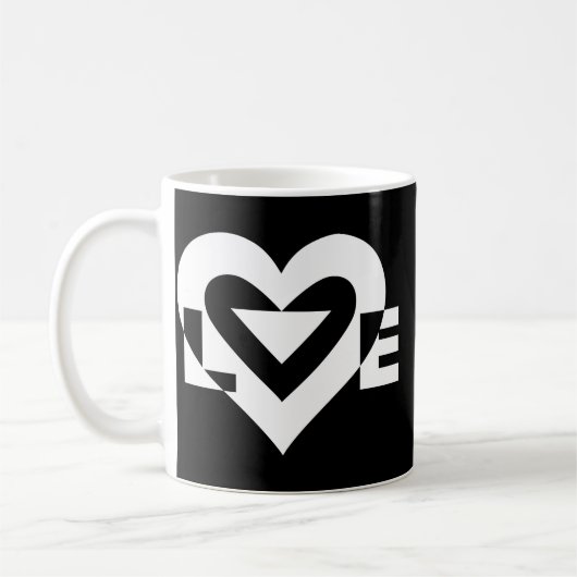 Cool Love Graphic, White Koffiemok (Links)