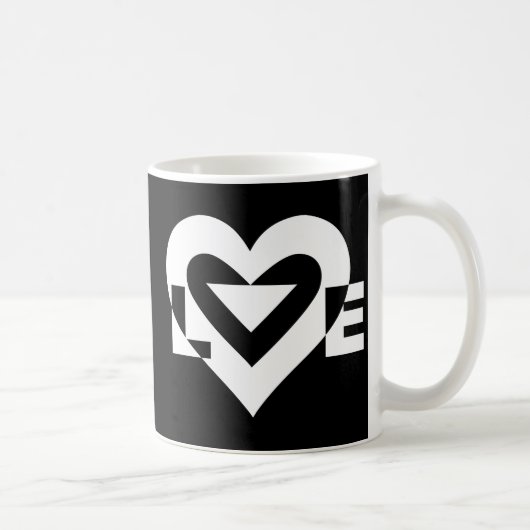 Cool Love Graphic, White Koffiemok (Rechts)