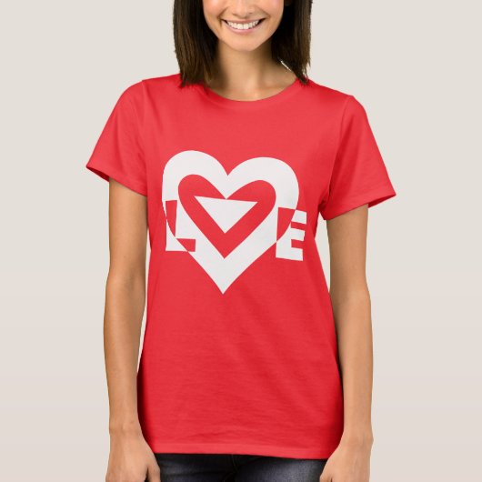 Cool Love Graphic, White T-shirt (Voorkant)