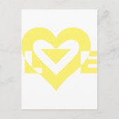 Cool Love Graphic, Yellow Briefkaart (Voorkant)