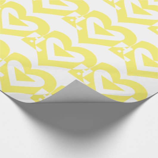 Cool Love Graphic, Yellow Cadeaupapier (Hoek)