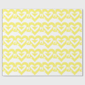 Cool Love Graphic, Yellow Cadeaupapier (Vlak)