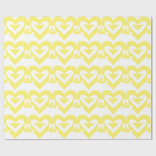 Cool Love Graphic, Yellow Cadeaupapier (Vlak)