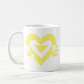 Cool Love Graphic, Yellow Koffiemok (Links)