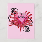 Cool Love Heart Briefkaarten (Voorkant)