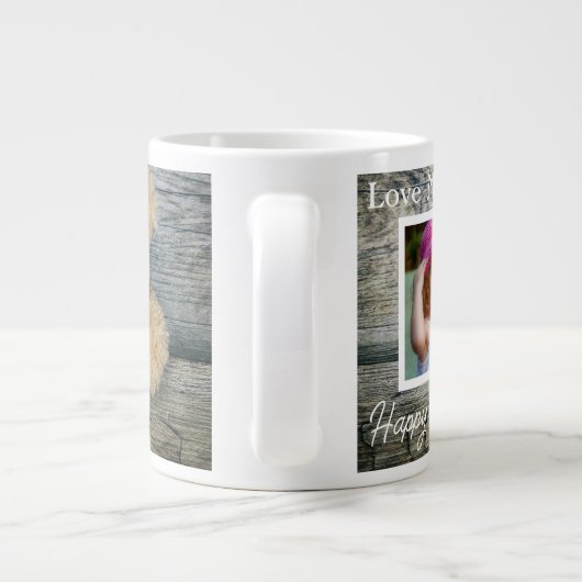 Cool Love My Teddy Bear Photo Grote Koffiekop (Achterkant)