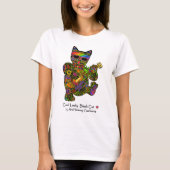 Cool Lucky Black Cat Woman's T-Shirt (Voorkant)