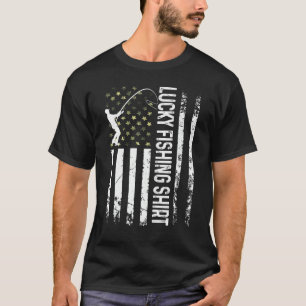 Cool Lucky Fishing  Voor Visserij  T-shirt