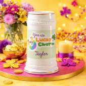 Cool Lucky Hoefijzer en klaver Bierpul