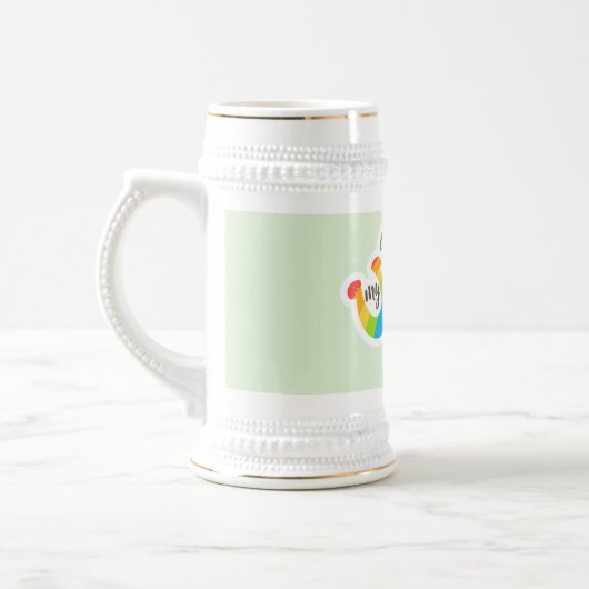 Cool Lucky Hoefijzer en klaver Bierpul (Links)