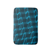 Cool Luminous Blue Wave Patroon Badmat (Voorkant Verticaal)