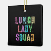 Cool Lunch Lady Squad School Kantoor Keramisch Ornament (Links)