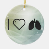 Cool Lungs Keramisch Ornament (Voorkant)