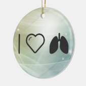 Cool Lungs Keramisch Ornament (Links)