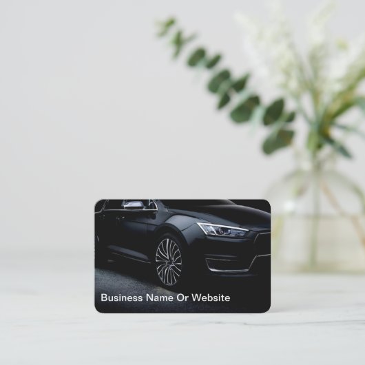 Cool Luxury Car Service Visitekaartjes (Staand voorkant)