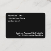 Cool Luxury Car Service Visitekaartjes (Achterkant)