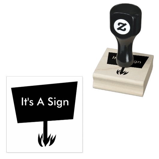 Cool maak een teken rubberstempel (Gestempeld)