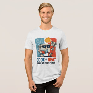 Cool maar vriendelijk – Chillen met een doel Tri-Blend Shirt